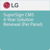 LG LWSM40BAUS SuperSign CMS 4-Year Solution Renewal (Per Panel)