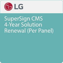 LG LWSM40BAUS SuperSign CMS 4-Year Solution Renewal (Per Panel)