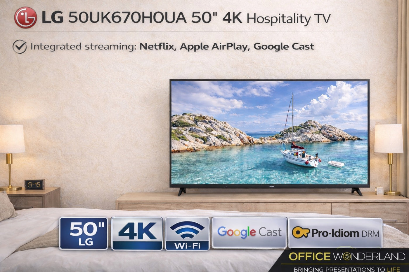 LG 50UK670H0UA 50" 4K Ultra HD Hospitality TV | Authorized Dealer