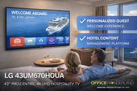 LG 43UM670H0UA Pro:Centric 43" 4K UHD Hospitality TV | Authorized Dealer