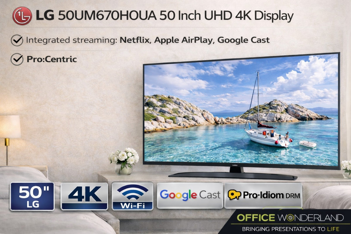 LG 50UM670H0UA 50” 4K UHD Commercial Smart Display | Hospitality TV ...