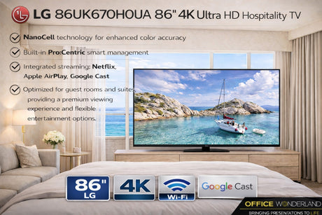 LG 86UK670H0UA 86" 4K Ultra HD Hospitality TV | Authorized Dealer