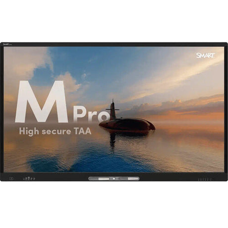 SMART Technologies M Pro High Secure Series TAA 65" UHD 4K Touch Screen Commercial Monitor