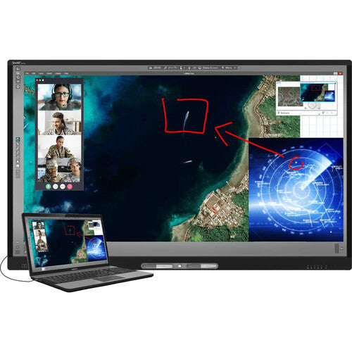 SMART Technologies M486-V5-P M Pro High Secure Series TAA 86" UHD 4K Touch Screen Commercial Monitor - OfficeWonderland