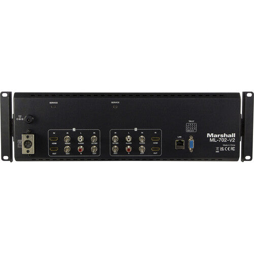 Marshall Electronics ML-702-V2 Dual 7" 1920 x 1200 LCD Rackmount Monitor