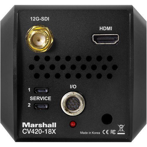 Marshall Electronics CV420-18X Compact 4K60 SDI HDMI Camera with 18x Optical Zoom input output