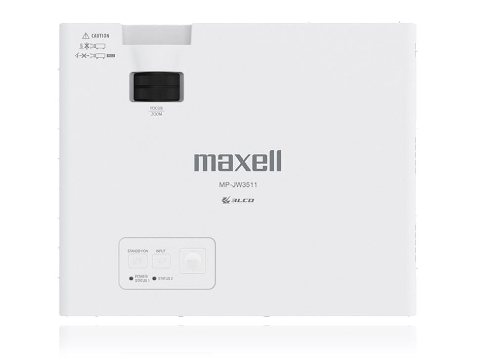 Maxell MP-JW3511 WXGA 3LCD Conference Room Laser Projector top center