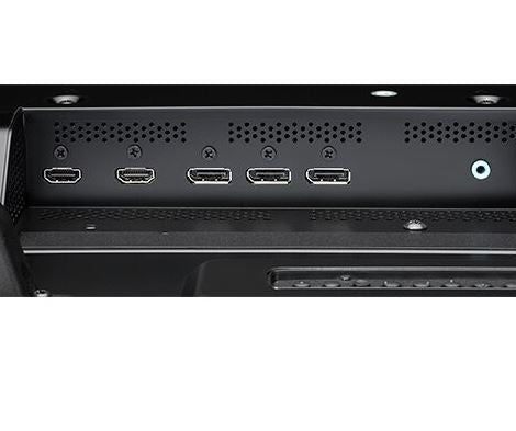 NEC C651Q-MPI 65in 4K Display with integrated SoC Media Player CMS platform view of the input and output ports