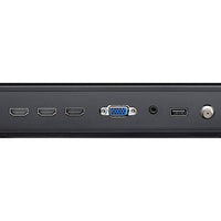 NEC E558 55in 4K Commercial TV with Integrated ATSC-NTSC Tuner view of inputs outputs and ports