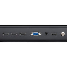 NEC E558 55in 4K Commercial TV with Integrated ATSC-NTSC Tuner view of inputs outputs and ports