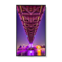 Front view of Sharp PN-MK552 55-inch large format commercial display for digital signage with slim bezel and full HD screen