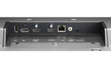 NEC ME651-AVT3 65in UHD Commercial Display with Integrated ATSC_NTSC Tuner view of inputs and outputs