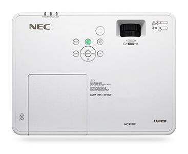 NEC NP-MC453X NP-MC423W LCD Projector view of top shown