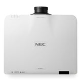 NEC NP-PA1004UL-W 10,000 Lumen LCD Laser Projector with 4K SUPPORT (White) shown in top view