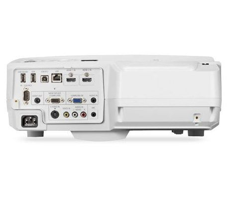 NEC NP-UM330Xi-WK Ultra Short Throw Projector with Wall Mount view of ports input and outputs