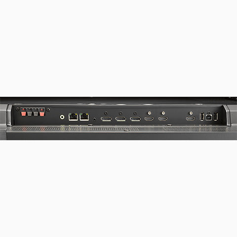 NEC P435 49 UHD Professional Display with Wide Color Gamut view of ports input and output