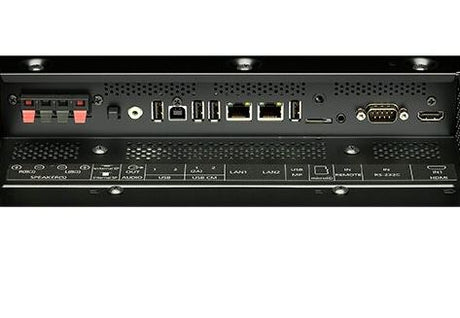 NEC V554Q-MPI 55in 4K Display with Integrated SoC Media Player CMS platform view of input output ports 2