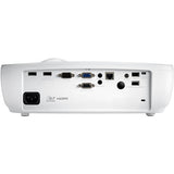 Optoma EH470 HD 1080P, 5000 Lumen, ConferenceClassroom Room DLP Projector back view of ports inputs and output