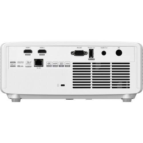 Optoma ZH400ST Short Throw Projector Rear Inputs