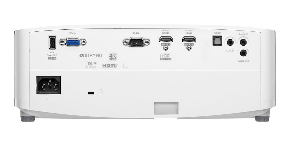 Optoma UHD38 DLP 4K UHD Home Theater Projector input output