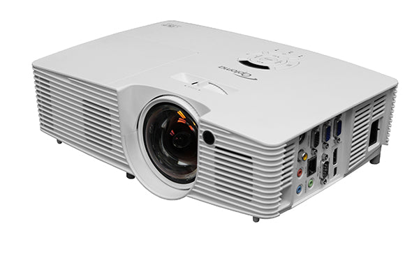 Optoma X316ST Multimedia DLP Short Throw Projector side profile view