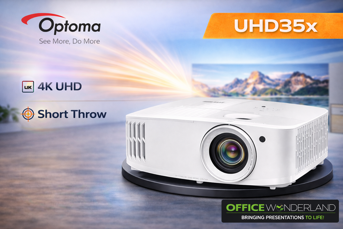Optoma UHD35x 4K Home Theater Projector