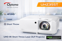 Optoma UHZ35ST UHD 4K Short-Throw Laser DLP Projector