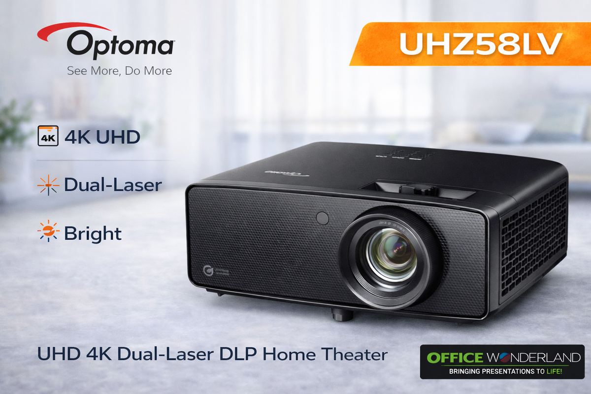 Optoma Technology UHZ58LV 3000-Lumen UHD 4K Dual-Laser DLP Home Theater Projector
