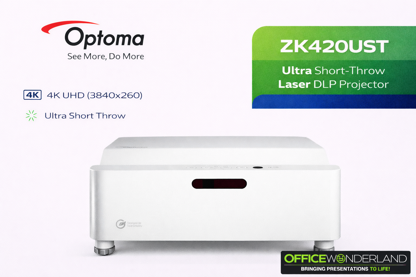 Optoma ZK420UST Ultra Short-Throw Laser DLP Projector