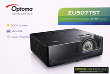 Optoma ZU507TST Bright Short Professional Laser 4K HDR Projector, 5000 lm, Black