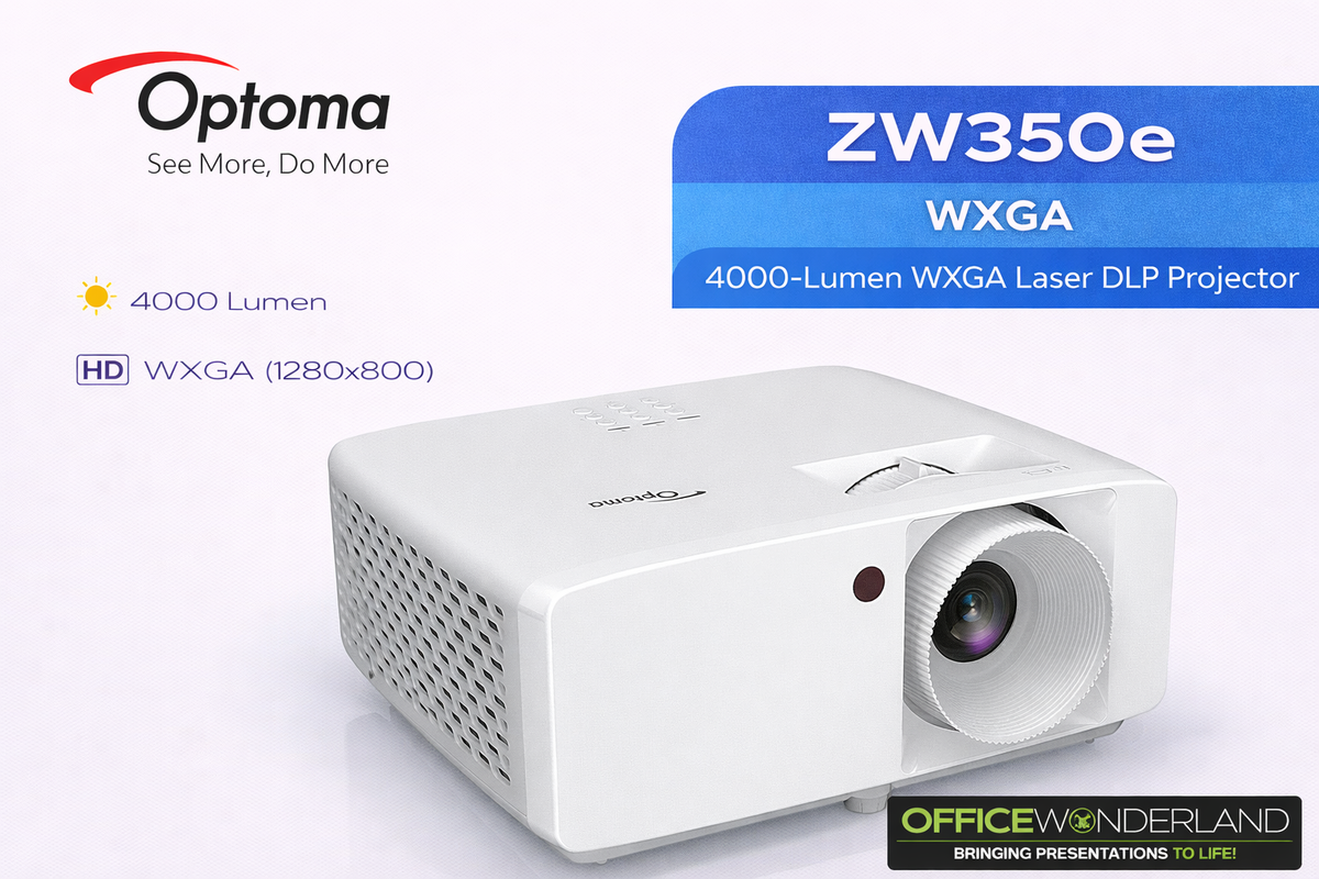 Optoma ZW350e 4000-Lumen WXGA Laser DLP Projector