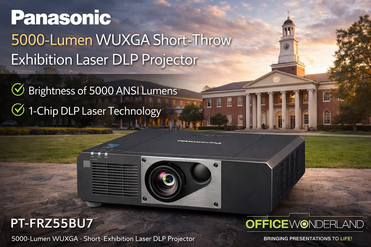 Panasonic PT-FRZ55BU7 WUXGA Short-Throw Exhibition Laser DLP Projector