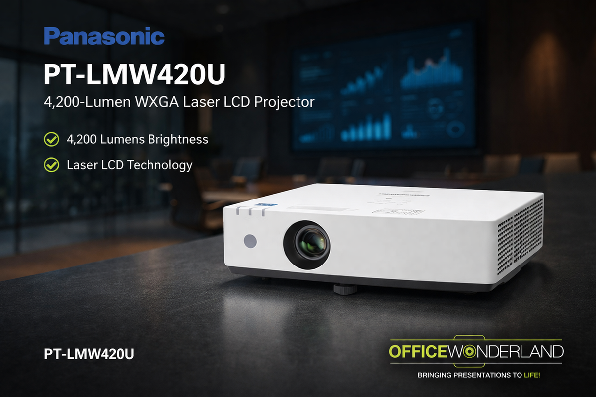 Panasonic PT-LMW420U 4,200-Lumen WXGA Laser LCD Projector