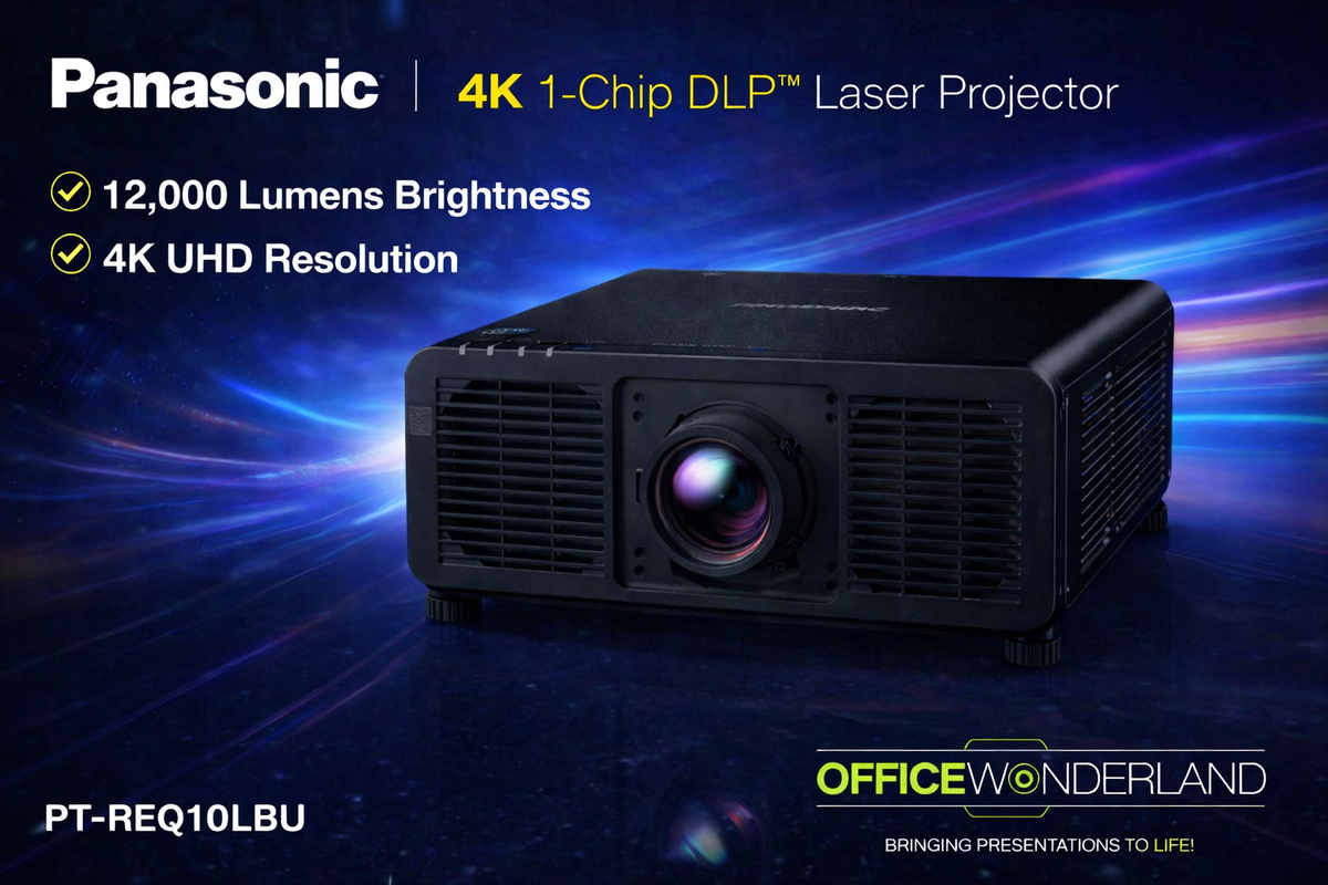 Panasonic PT-REQ10LBU 4K 1-Chip DLP™ Laser Projector