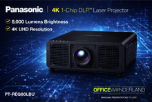 Panasonic PT-REQ80LBU 4K 1-Chip DLP™ Laser Projector
