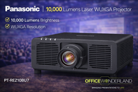 Panasonic PT-REZ10BU7 10,000 Lumens, Laser, WUXGA Resolution (1,920 x 1,200), DLP Projector, Filter-Free, Lens Not Included, Black