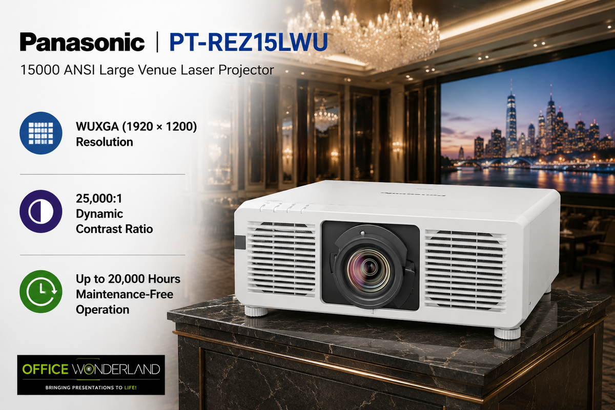 Panasonic PT-REZ15LWU 15000 ANSI Large Venue Laser Projector