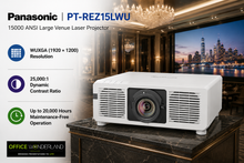 Panasonic PT-REZ15LWU 15000 ANSI Large Venue Laser Projector