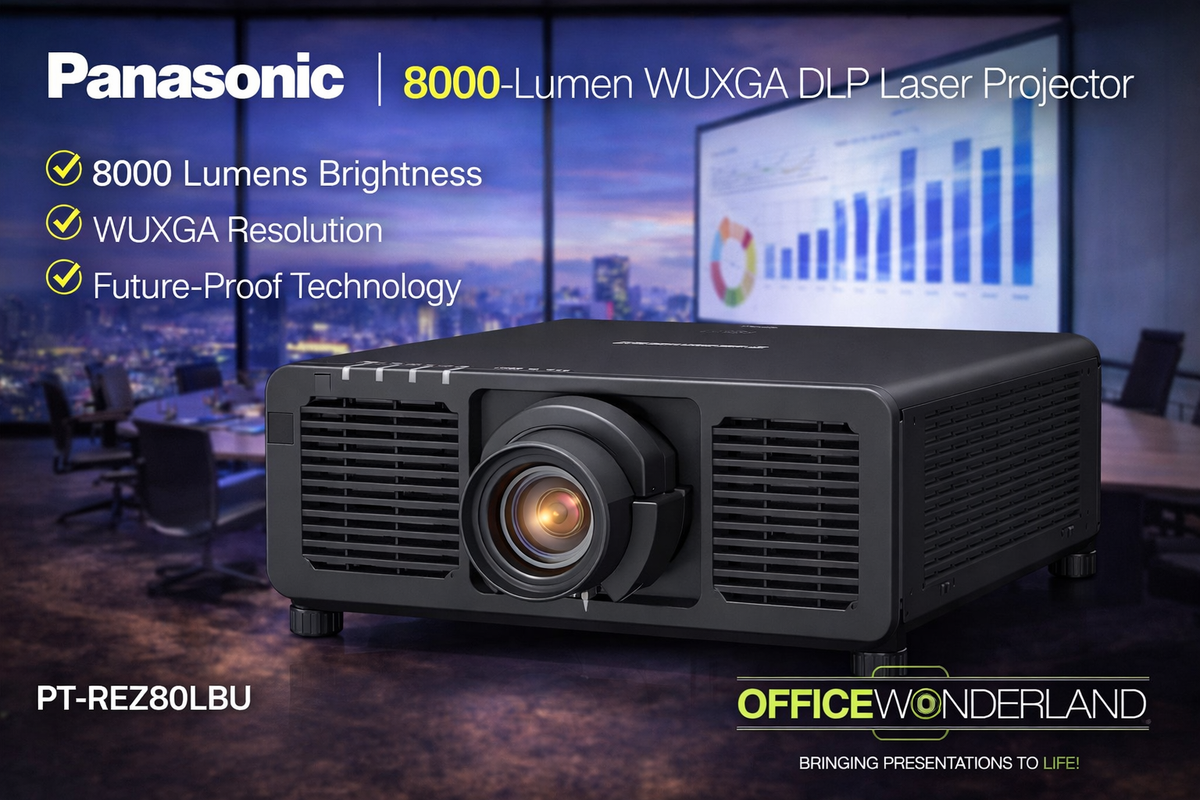Panasonic PT-REZ80LBU 8000-Lumen WUXGA DLP Laser Projector
