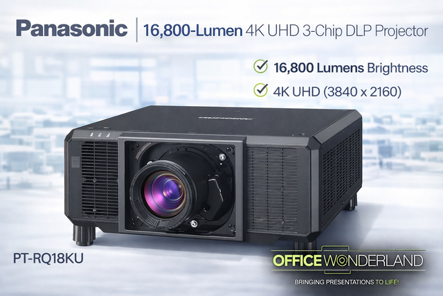 Panasonic Rq18ku Rentex Panasonic PT-RQ18KU 16,800-Lumen 4K UHD 3-Chip DLP Projector ...