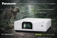 Panasonic PT-TMW380U 3,800-Lumen WXGA Short-Throw Laser LCD Projector