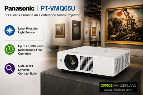 Panasonic PT-VMQ65U 6500 ANSI Lumens 4K Conference Room Projector