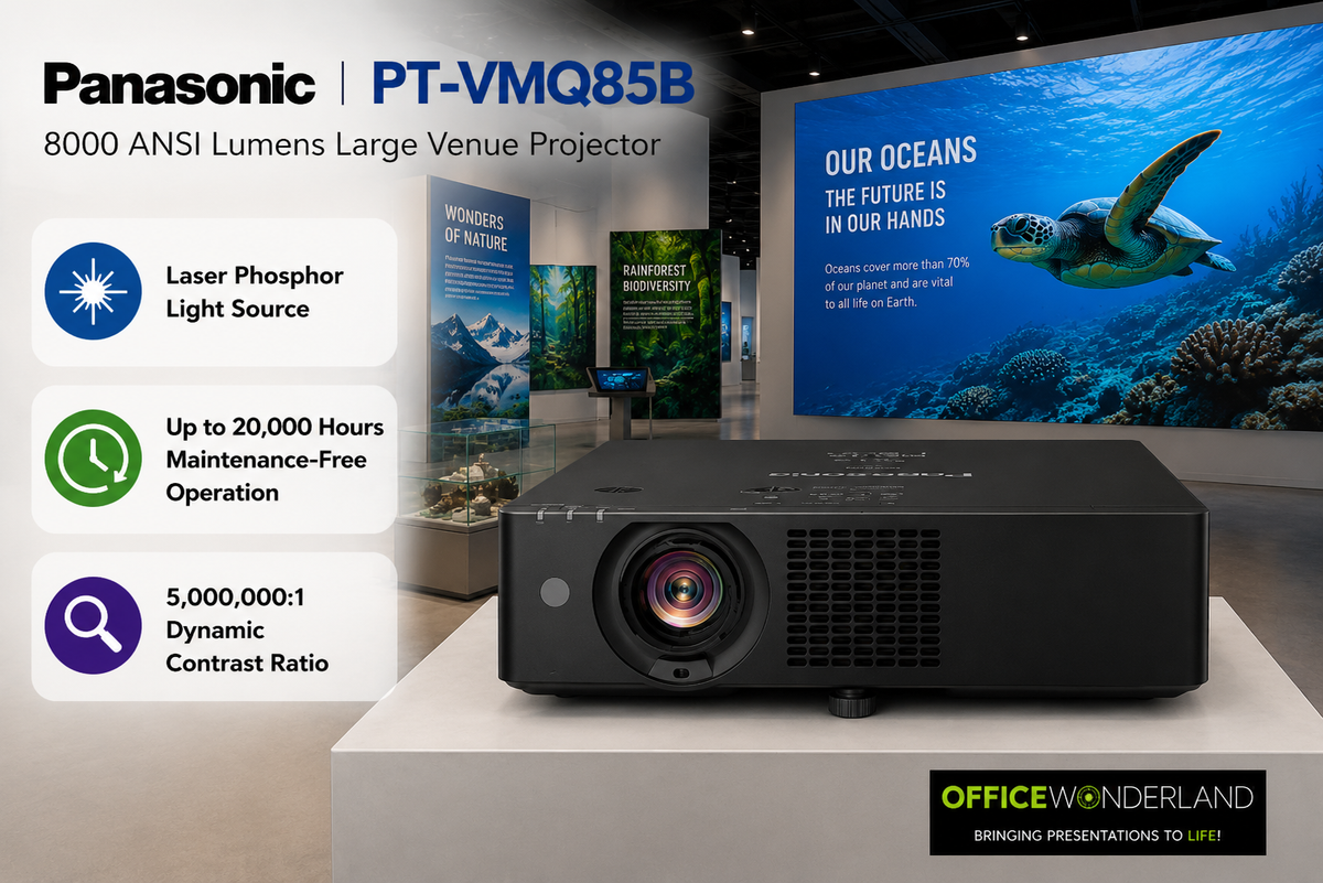 Panasonic PT-VMQ85B 8000 AMSI Lumens Large Venue Projector
