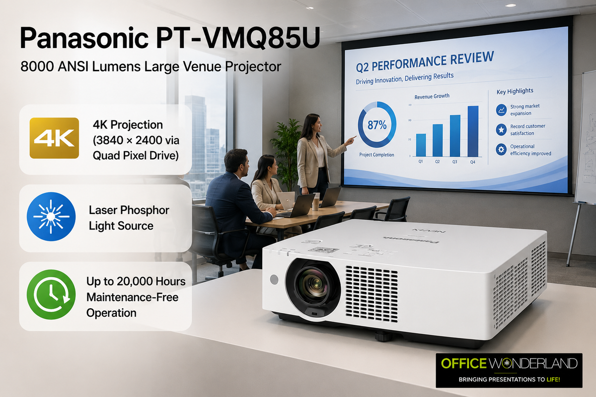 Panasonic PT-VMQ85U 8000 ANSI Lumens Large Venue Projector