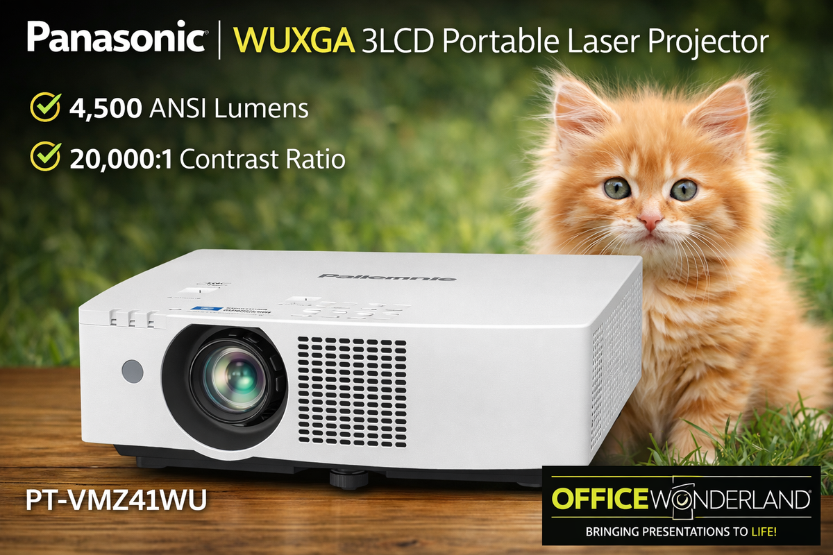 Panasonic PT-VMZ41WU WUXGA 3LCD Portable Laser Projector