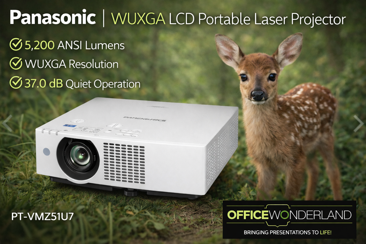 Panasonic PT-VMZ51U7 WUXGA LCD Portable Laser Projector