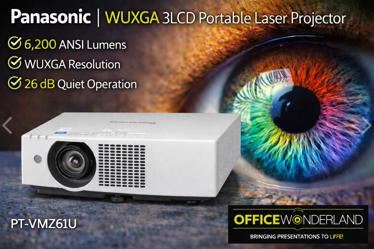 Panasonic PT-VMZ61U7 WUXGA 3LCD Portable Laser Projector