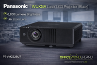 Panasonic PT-VMZ62BU7 WUXGA Laser LCD Projector (Black)