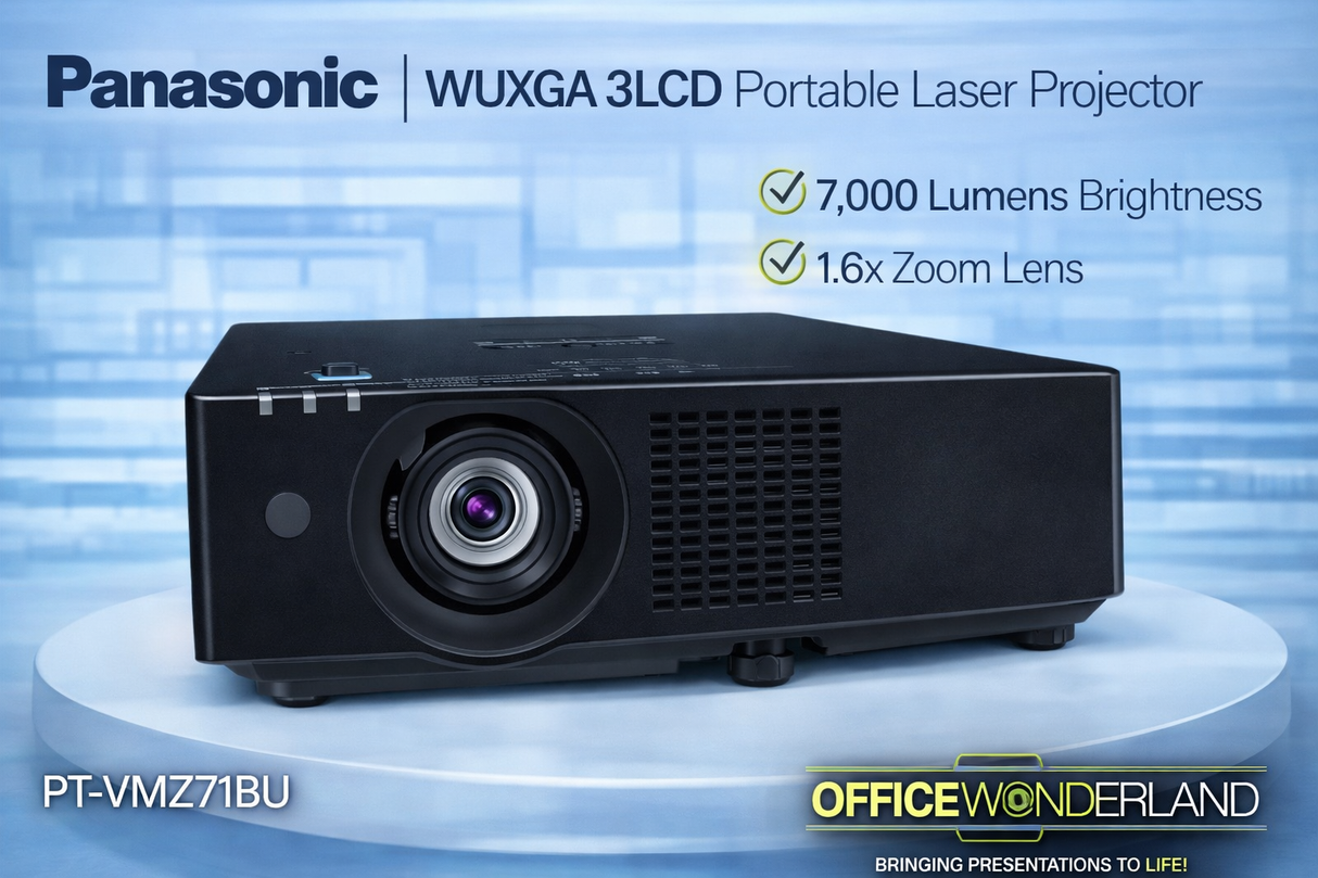 Panasonic PT-VMZ71BU WUXGA 3LCD Portable Laser Projector