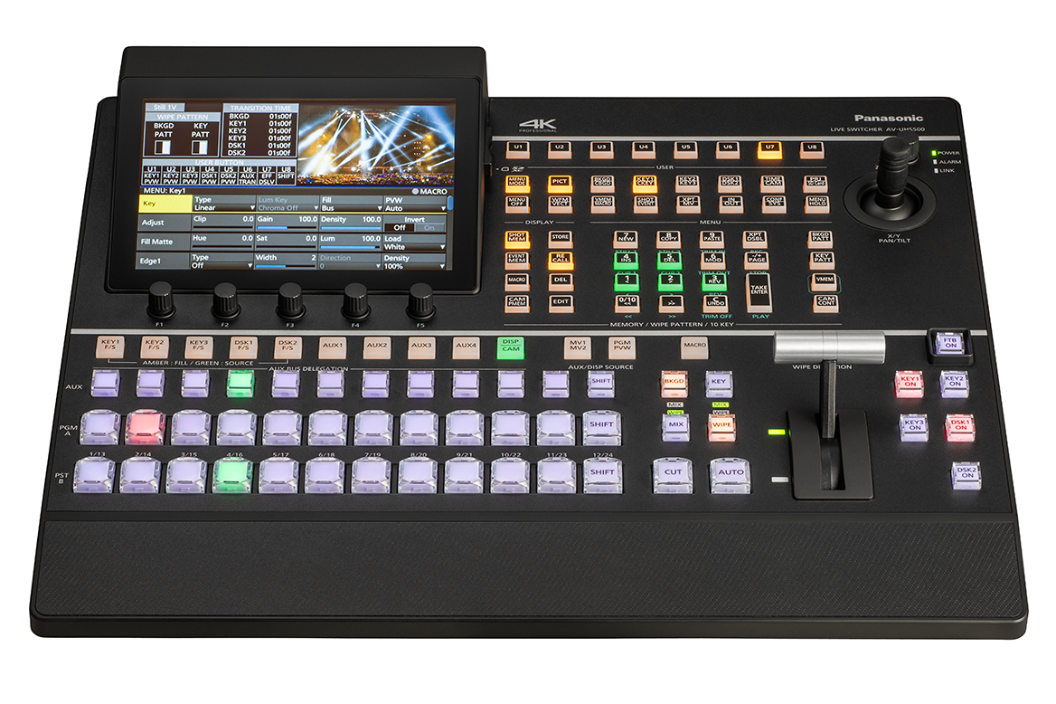 Panasonic AV-UHS500 4K 12G-SDI HDMI Professional Live Video Production Switcher front